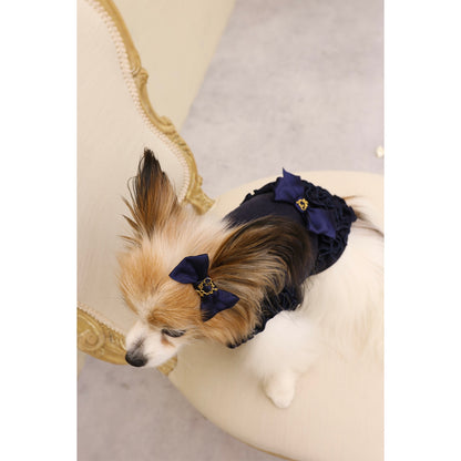 ミムット mimtto Satin Barrette☆予約品☆【小型犬 犬用 ヘアアクセサリー バレッタ リボン セレブ】