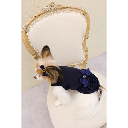 ミムット mimtto Satin Barrette☆予約品☆【小型犬 犬用 ヘアアクセサリー バレッタ リボン セレブ】