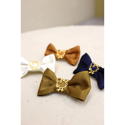 ミムット mimtto Satin Barrette☆予約品☆【小型犬 犬用 ヘアアクセサリー バレッタ リボン セレブ】