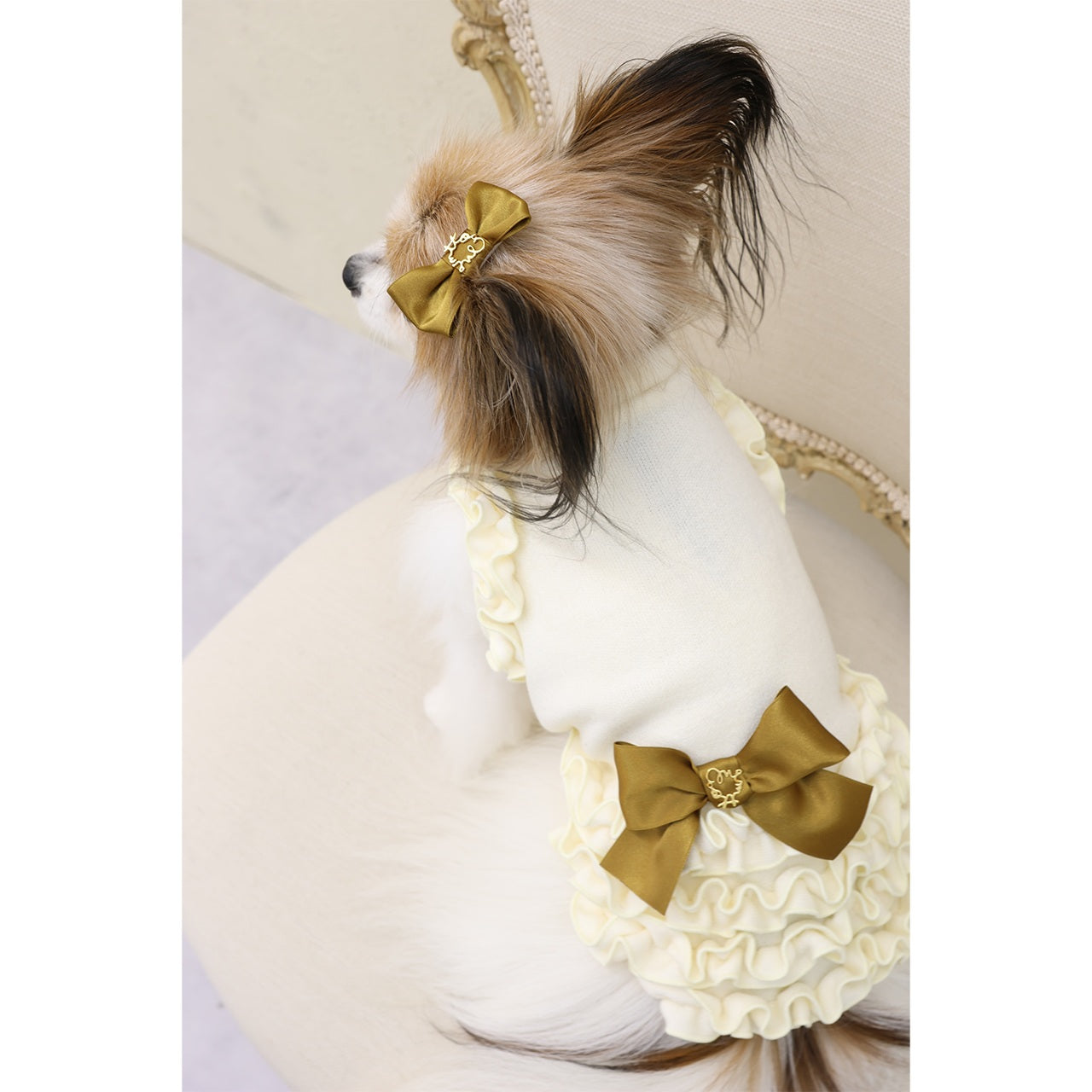 ミムット mimtto Satin Barrette☆予約品☆【小型犬 犬用 ヘアアクセサリー バレッタ リボン セレブ】