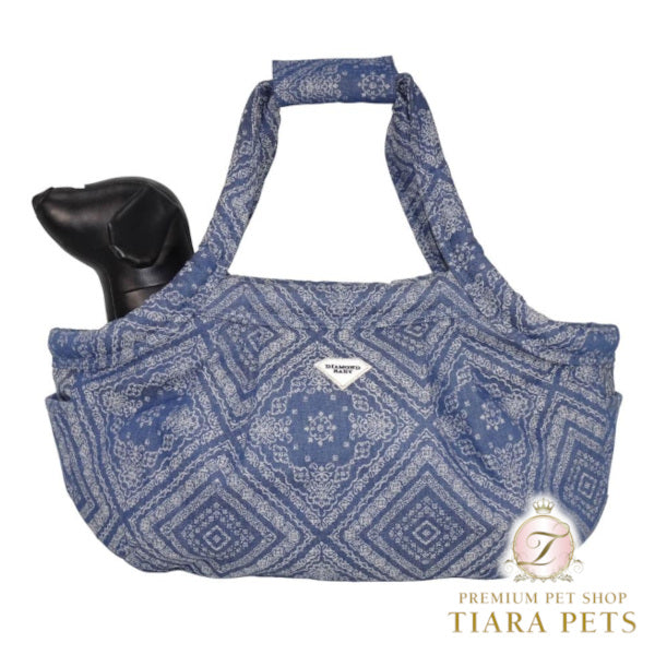 ダイヤモンドベイビー Diamond Baby マシュマロ イージー キャリーバッグ ダマスク デニム スタイル【小型犬 犬用 猫用 小動物用 キャリーバッグ セレブ】