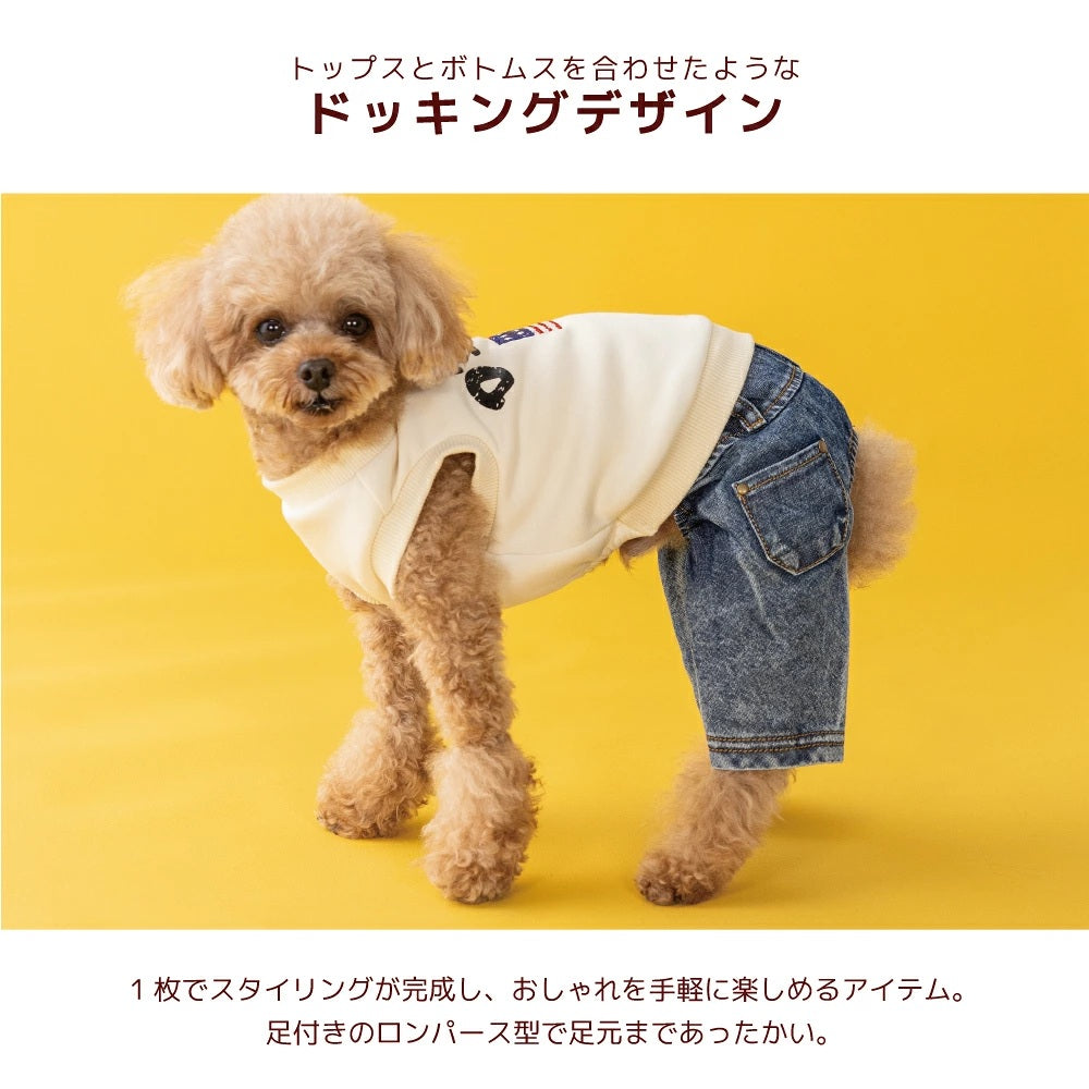 ディーズチャット D's CHAT イギリス刺しゅうワンピ ☆9月下旬順次発送☆【犬服 ドッグウェア ワンピース スカート ドレス セレブ】