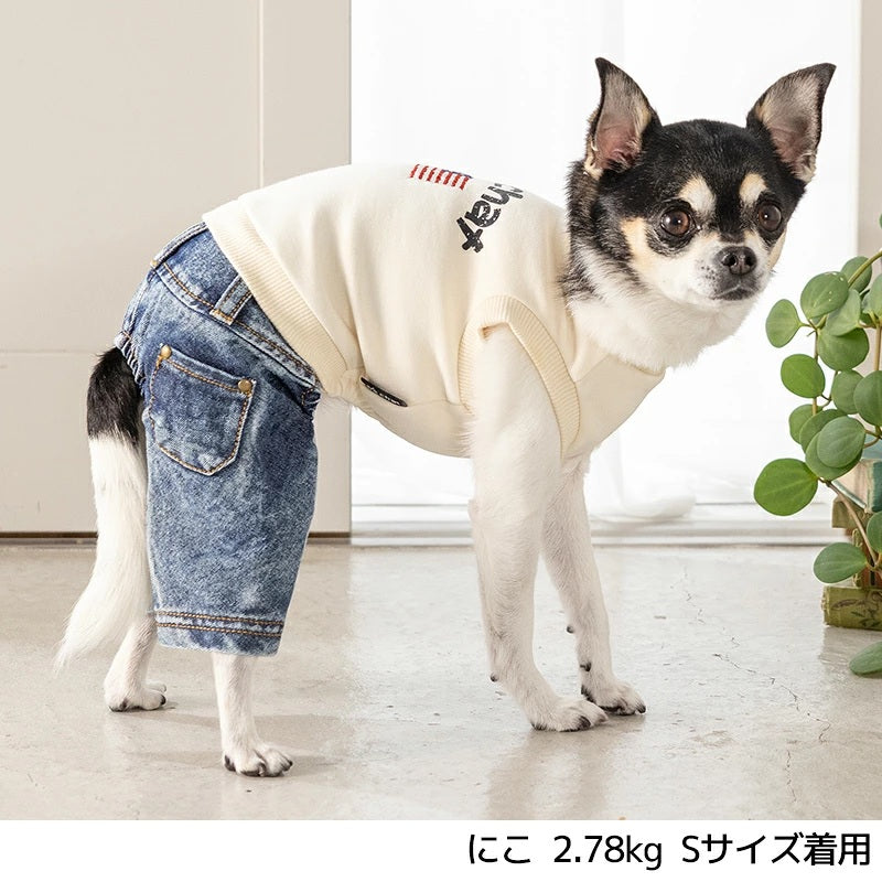 ディーズチャット D's CHAT イギリス刺しゅうワンピ ☆9月下旬順次発送☆【犬服 ドッグウェア ワンピース スカート ドレス セレブ】