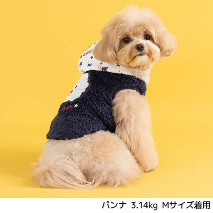 ディーズチャット D's CHAT ディーズ君ボアパーカー ☆9月下旬順次発送☆【犬服 ドッグウェア トップ ストレーナー スウェット パーカー  フーディセレブ】