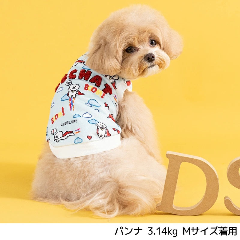ディーズチャット D's CHAT ディーズ君スーパーマンタンク ☆9月下旬順次発送☆【犬服 ドッグウェア トップス タンクトップ ノースリーブ セレブ】