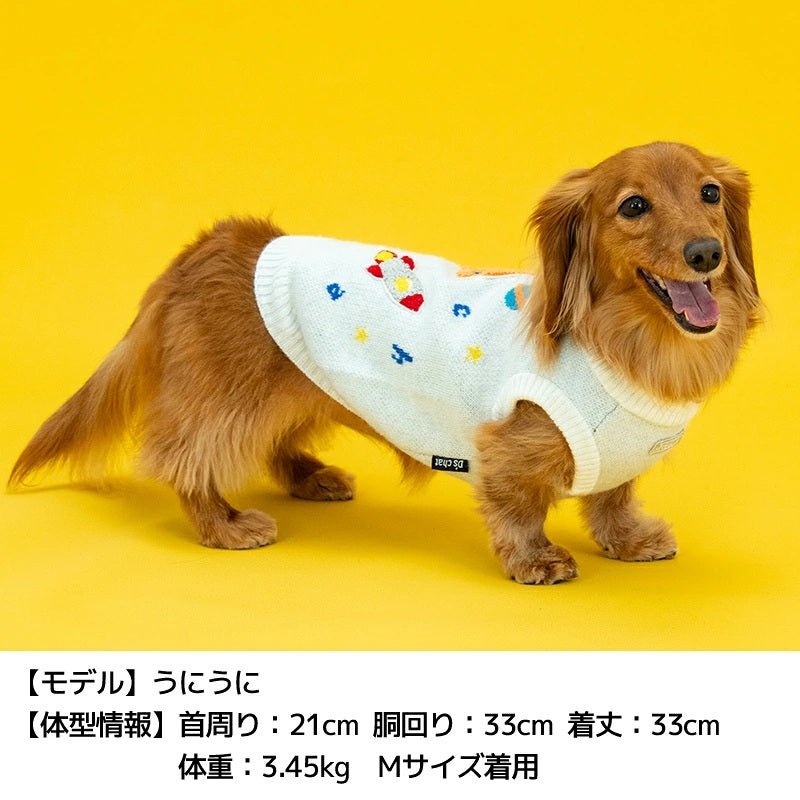 ディーズチャット D's CHAT 宇宙モチーフニット ☆9月下旬順次発送☆【犬服 ドッグウェア トップス ニット セーター セレブ】