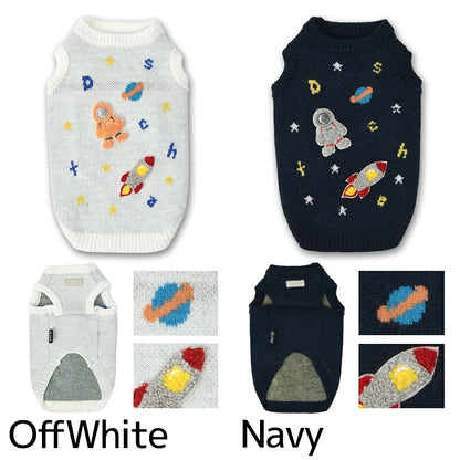 ディーズチャット D's CHAT 宇宙モチーフニット ☆9月下旬順次発送☆【犬服 ドッグウェア トップス ニット セーター セレブ】