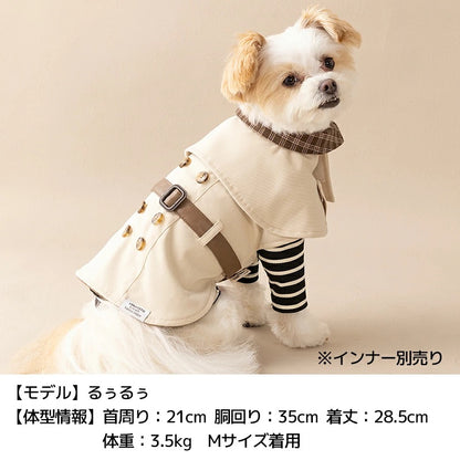 ティノティート TINOTITO ケープ風アウター ☆9月下旬順次発送☆【小型犬 犬服 ドッグウェア アウター コート ケープ 羽織り】ピー)