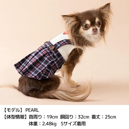 ティノティート TINOTITO チェックワンピ ☆9月下旬順次発送☆【小型犬 犬服 ドッグウェア ワンピース スカート】