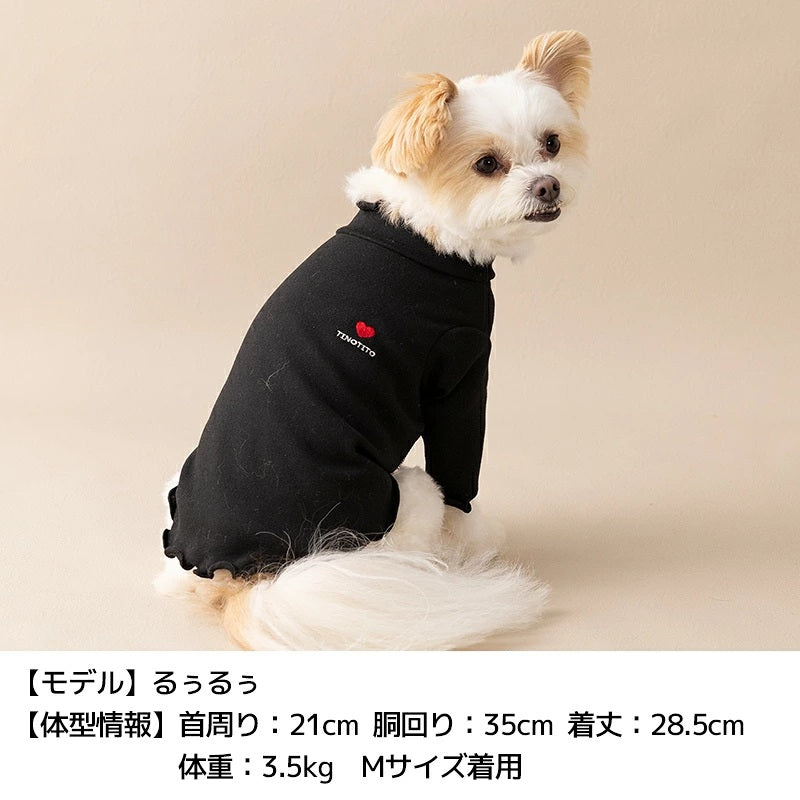 ティノティート TINOTITO ワンポイントメローTシャツ ☆9月下旬順次発送☆【小型犬 犬服 ドッグウェア トップス 長袖 Tシャツ カットソー】