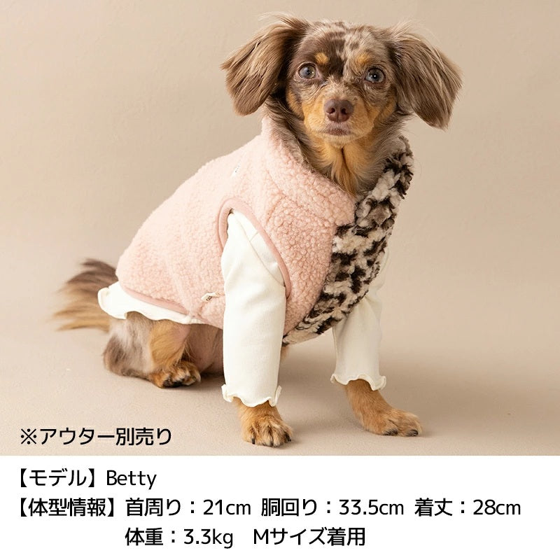 ティノティート TINOTITO ワンポイントメローTシャツ ☆9月下旬順次発送☆【小型犬 犬服 ドッグウェア トップス 長袖 Tシャツ カットソー】
