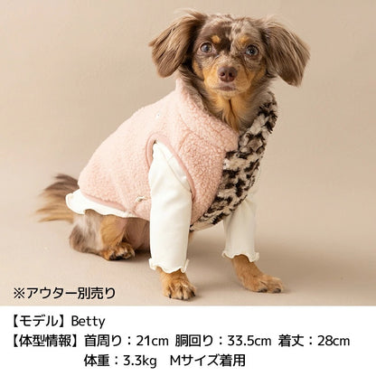 ティノティート TINOTITO ワンポイントメローTシャツ ☆9月下旬順次発送☆【小型犬 犬服 ドッグウェア トップス 長袖 Tシャツ カットソー】