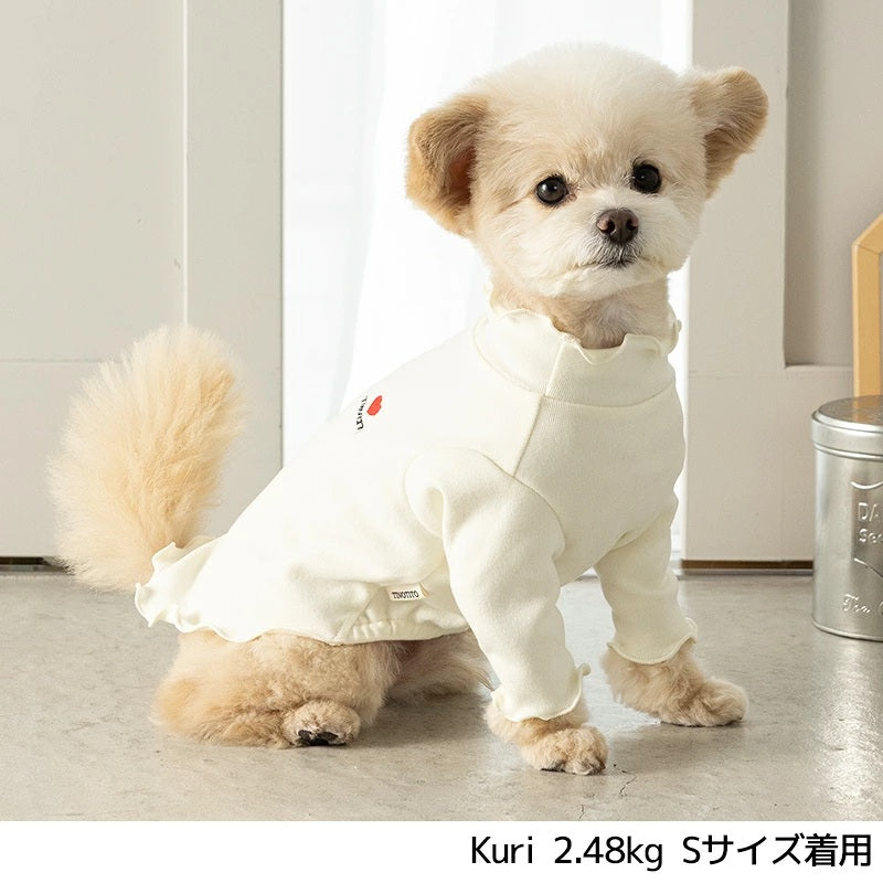 ティノティート TINOTITO ワンポイントメローTシャツ ☆9月下旬順次発送☆【小型犬 犬服 ドッグウェア トップス 長袖 Tシャツ カットソー】