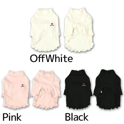ティノティート TINOTITO ワンポイントメローTシャツ ☆9月下旬順次発送☆【小型犬 犬服 ドッグウェア トップス 長袖 Tシャツ カットソー】