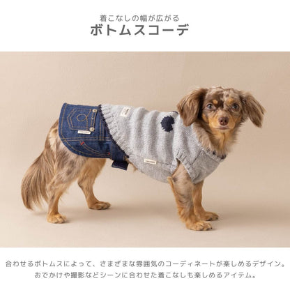 ティノティート TINOTITO ハートモチーフニット ☆9月下旬順次発送☆【小型犬 犬服 ドッグウェア トップス トレーナー スウェット】