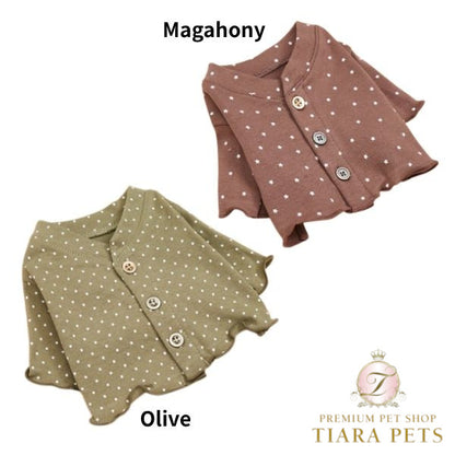 ルイスドッグ louisdog Twinkle Cardigan【小型犬 犬服 ドッグウエア トップス アウター カーディガン 羽織り セレブ】