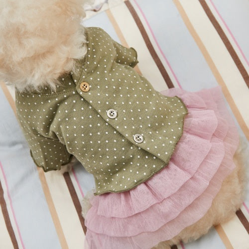 ルイスドッグ louisdog Twinkle Cardigan【小型犬 犬服 ドッグウエア トップス アウター カーディガン 羽織り セレブ】