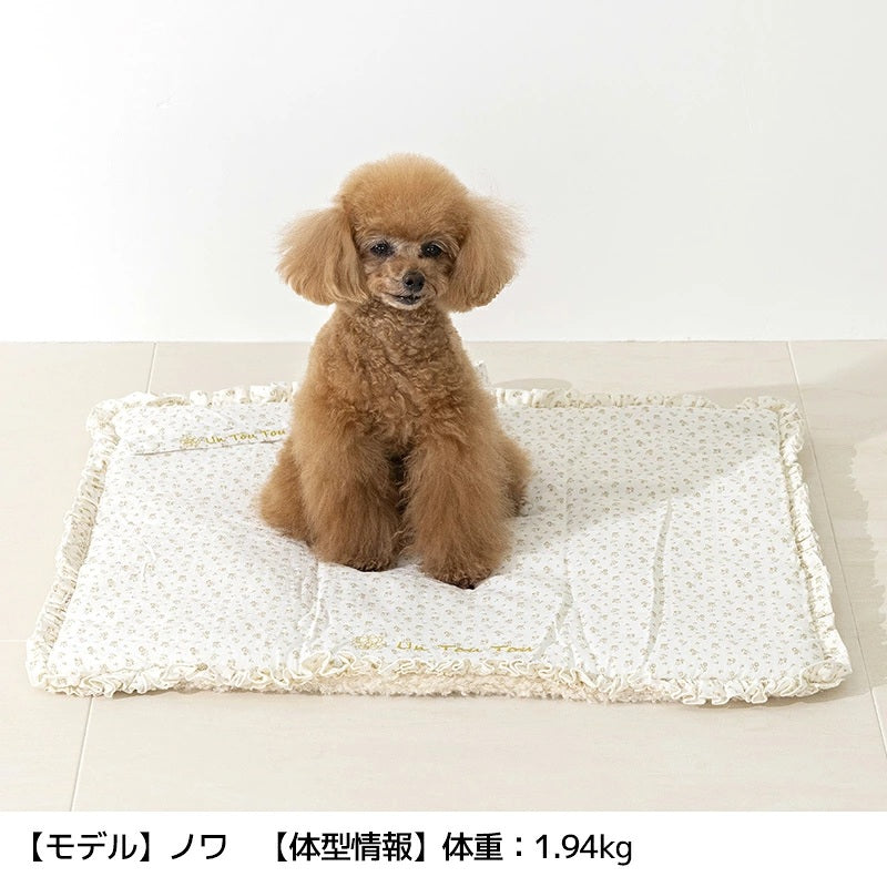 アントゥトゥ Un TouTou ボアカフェマット ☆9月下旬順次発送☆【小型犬 犬用 マット ラグ セレブ】