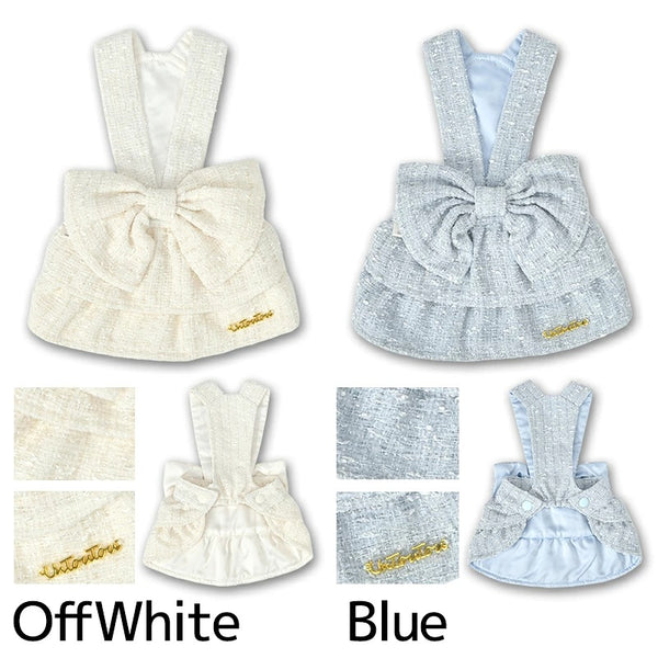 【最大3,000円OFFクーポン＋ポイント2倍】アントゥトゥ Un TouTou ツイードジャンパースカート ☆9月下旬順次発送☆【小型犬 犬用 ドッグウエア ジャンパースカート スカート ワンピース ドレス セレブ】