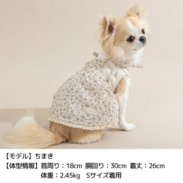 【最大3,000円OFFクーポン＋ポイント2倍】アントゥトゥ Un TouTou 小花アンサンブルワンピ ☆10月下旬順次発送☆【小型犬 犬用 ドッグウエア ワンピース スカート ドレス セレブ】