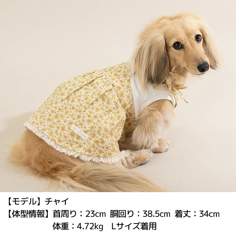 【最大3,000円OFFクーポン＋ポイント2倍】アントゥトゥ Un TouTou 小花アンサンブルワンピ ☆10月下旬順次発送☆【小型犬 犬用 ドッグウエア ワンピース スカート ドレス セレブ】