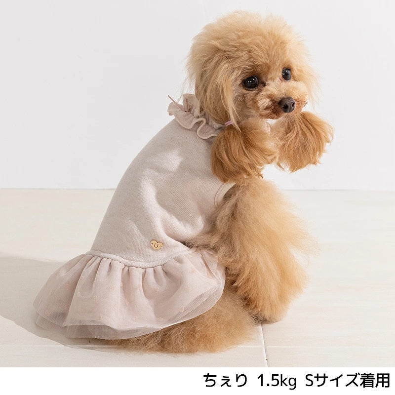 【最大3,000円OFFクーポン＋ポイント2倍】アントゥトゥ Un TouTou チュールワンピ ☆10月下旬順次発送☆【小型犬 犬用 ドッグウエア ワンピース スカート ドレス セレブ】