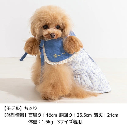 【最大3,000円OFFクーポン＋ポイント2倍】アントゥトゥ Un TouTou ティペット付きワンピ ☆10月下旬順次発送☆【小型犬 犬用 ドッグウエア ワンピース スカート ドレス セレブ】