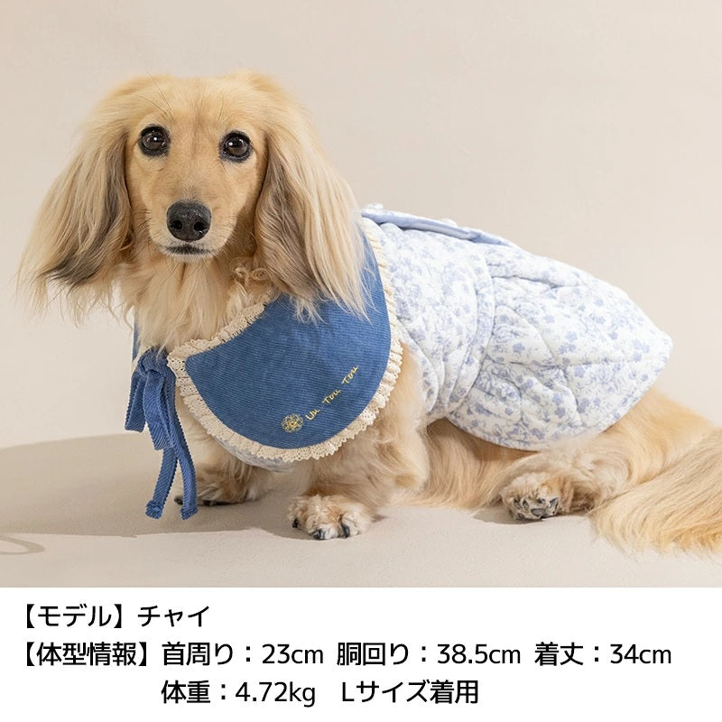 【最大3,000円OFFクーポン＋ポイント2倍】アントゥトゥ Un TouTou ティペット付きワンピ ☆10月下旬順次発送☆【小型犬 犬用 ドッグウエア ワンピース スカート ドレス セレブ】