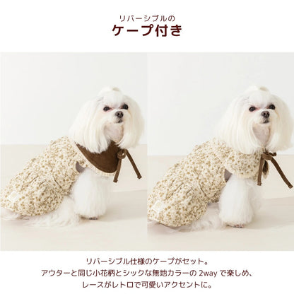 【最大3,000円OFFクーポン＋ポイント2倍】アントゥトゥ Un TouTou ティペット付きワンピ ☆10月下旬順次発送☆【小型犬 犬用 ドッグウエア ワンピース スカート ドレス セレブ】