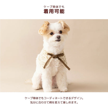 【最大3,000円OFFクーポン＋ポイント2倍】アントゥトゥ Un TouTou ティペット付きワンピ ☆10月下旬順次発送☆【小型犬 犬用 ドッグウエア ワンピース スカート ドレス セレブ】