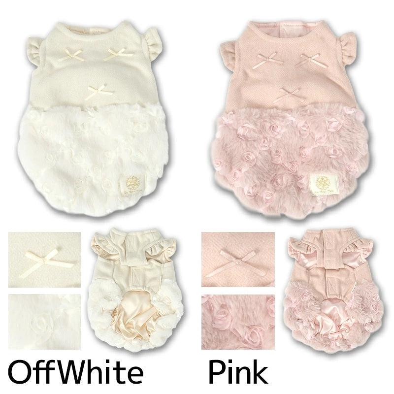 【最大3,000円OFFクーポン＋ポイント2倍】アントゥトゥ Un TouTou ローズバルーンワンピ ☆10月下旬順次発送☆【小型犬 犬用 ドッグウエア ワンピース スカート ドレス セレブ】
