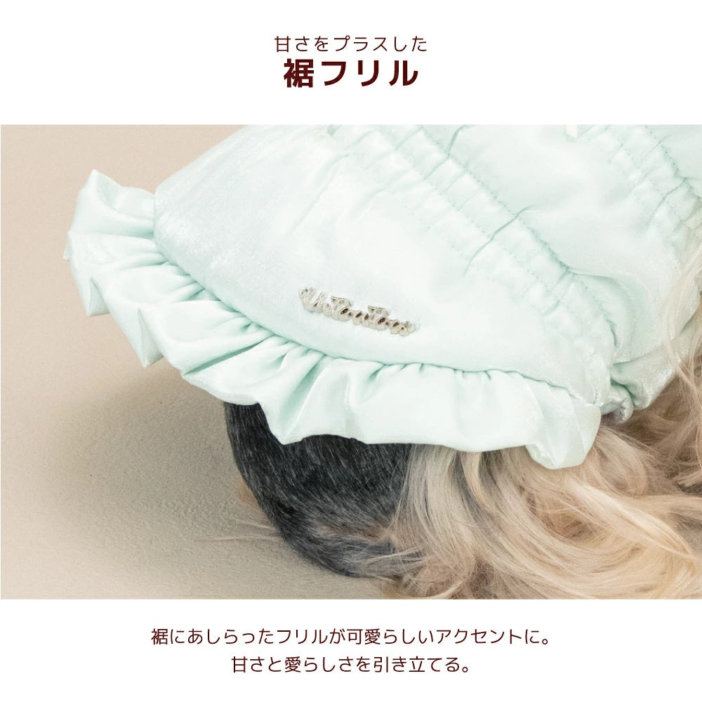 【最大3,000円OFFクーポン＋ポイント2倍】アントゥトゥ Un TouTou シャーリングワンピアウター ☆10月下旬順次発送☆【小型犬 犬用 ドッグウエア アウター コート ワンピース スカート セレブ】