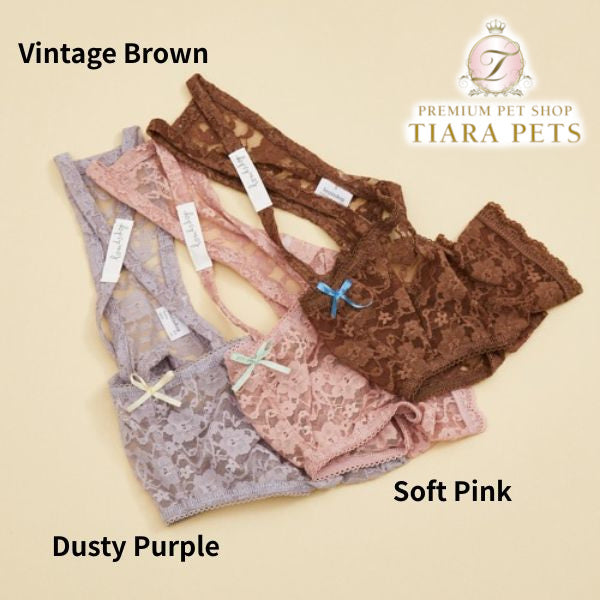 ルイスドッグ louisdog Loulou Lace Pants【小型犬 犬服 ドッグウエア ロンパース オーバーオール つなぎ パンツ セレブ】