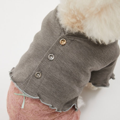 ルイスドッグ louisdog Organic Petit Cardigan【小型犬 犬服 ドッグウエア トップス ニット カーディガン セレブ】