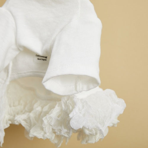 ルイスドッグ louisdog Pearl TUTU/White【小型犬 犬服 ドッグウエア トップス ニット カーディガン セレブ】