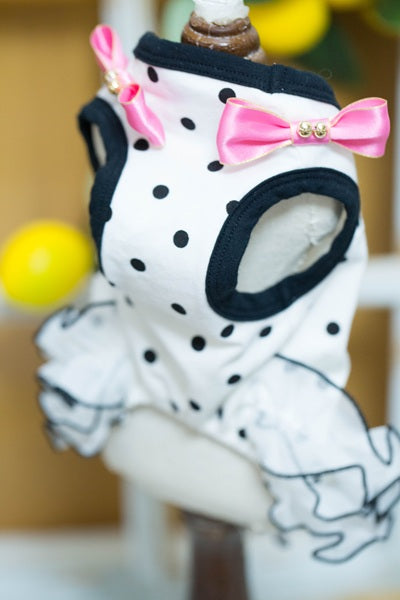 ブルブブ BUL BU-BU ドットキャミ【小型犬 犬服 ドッグウエア トップス キャミソール ノースリーブ セレブ】