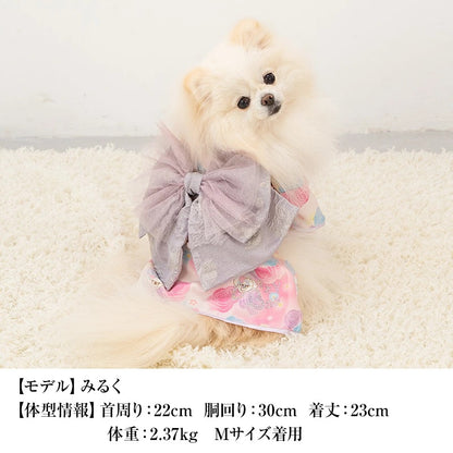 クレイジーブー CRAZYBOO クマプリント着物 ☆10月下旬順次発送☆【小型犬 犬服 ドッグウエア 着物 和服 セレブ】