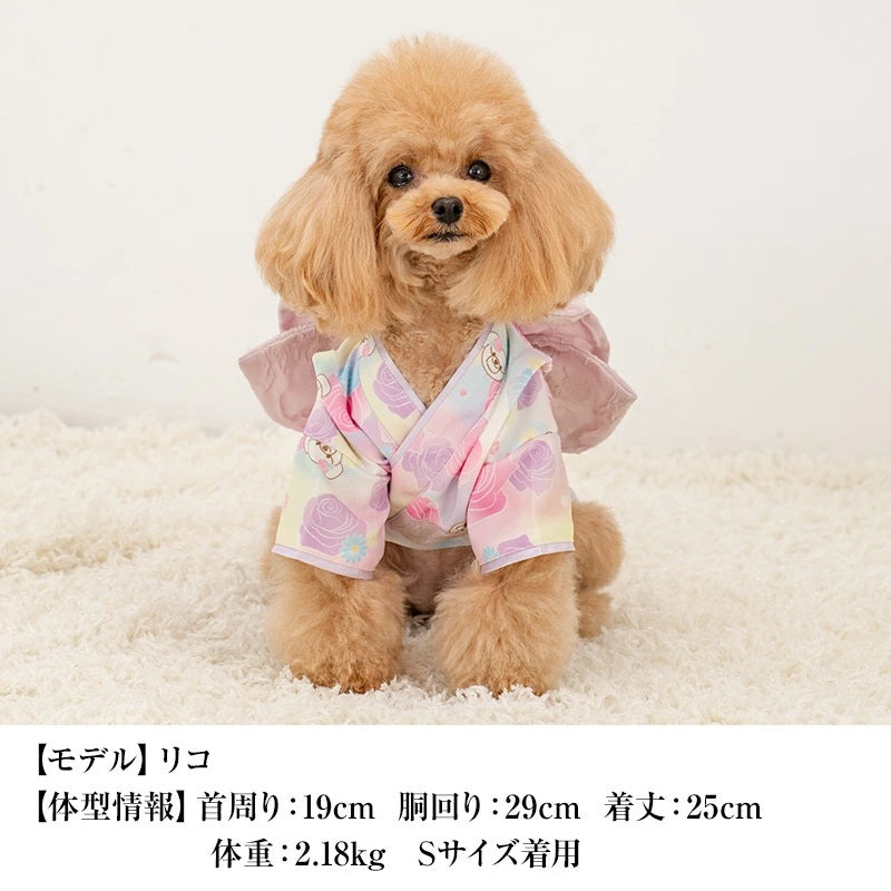 クレイジーブー CRAZYBOO クマプリント着物 ☆10月下旬順次発送☆【小型犬 犬服 ドッグウエア 着物 和服 セレブ】