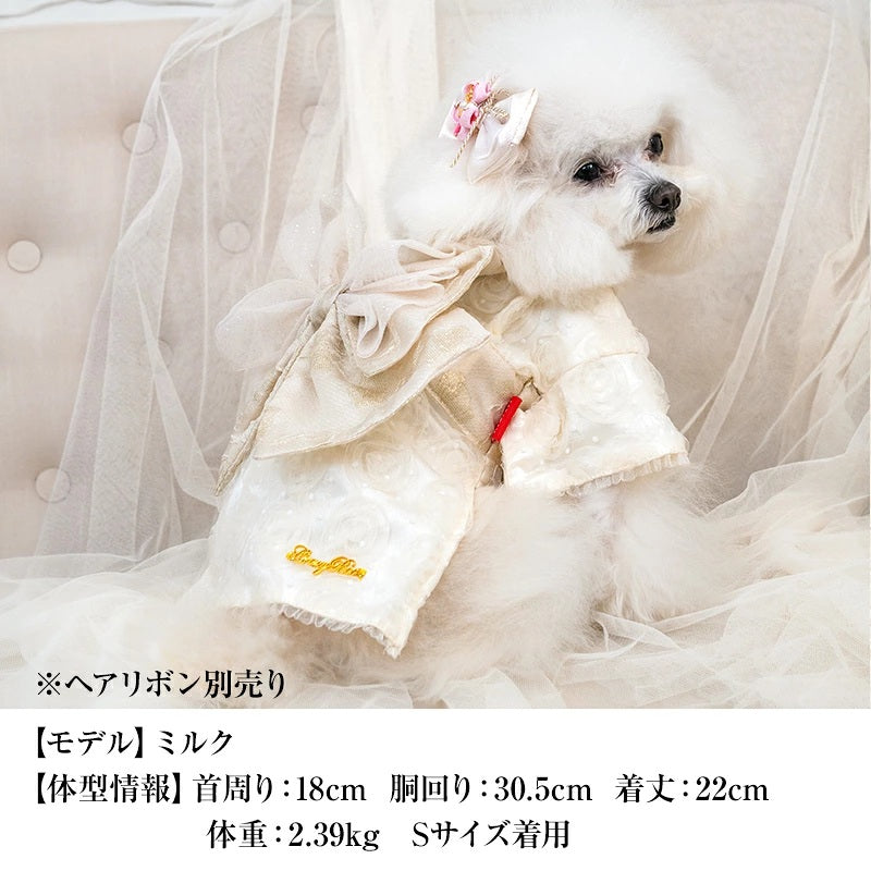 クレイジーブー CRAZYBOO 花模様着物 ☆10月下旬順次発送☆【小型犬 犬服 ドッグウエア 着物 和服 セレブ】