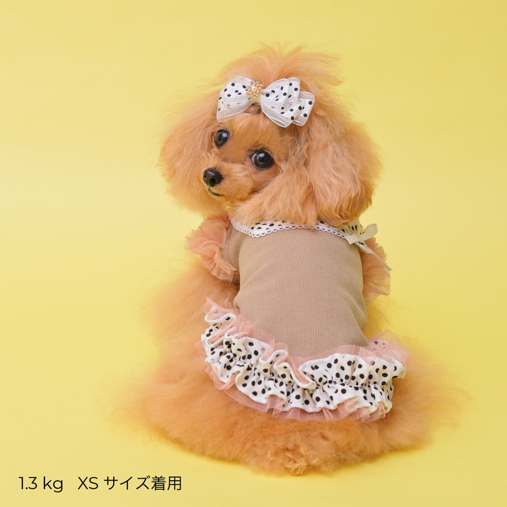 ゴッドピヴァ GODPIVA ロイヤルドットタンク【小型犬用 犬用 ドッグウエア トップス タンクトップ ノースリーブ セレブ】