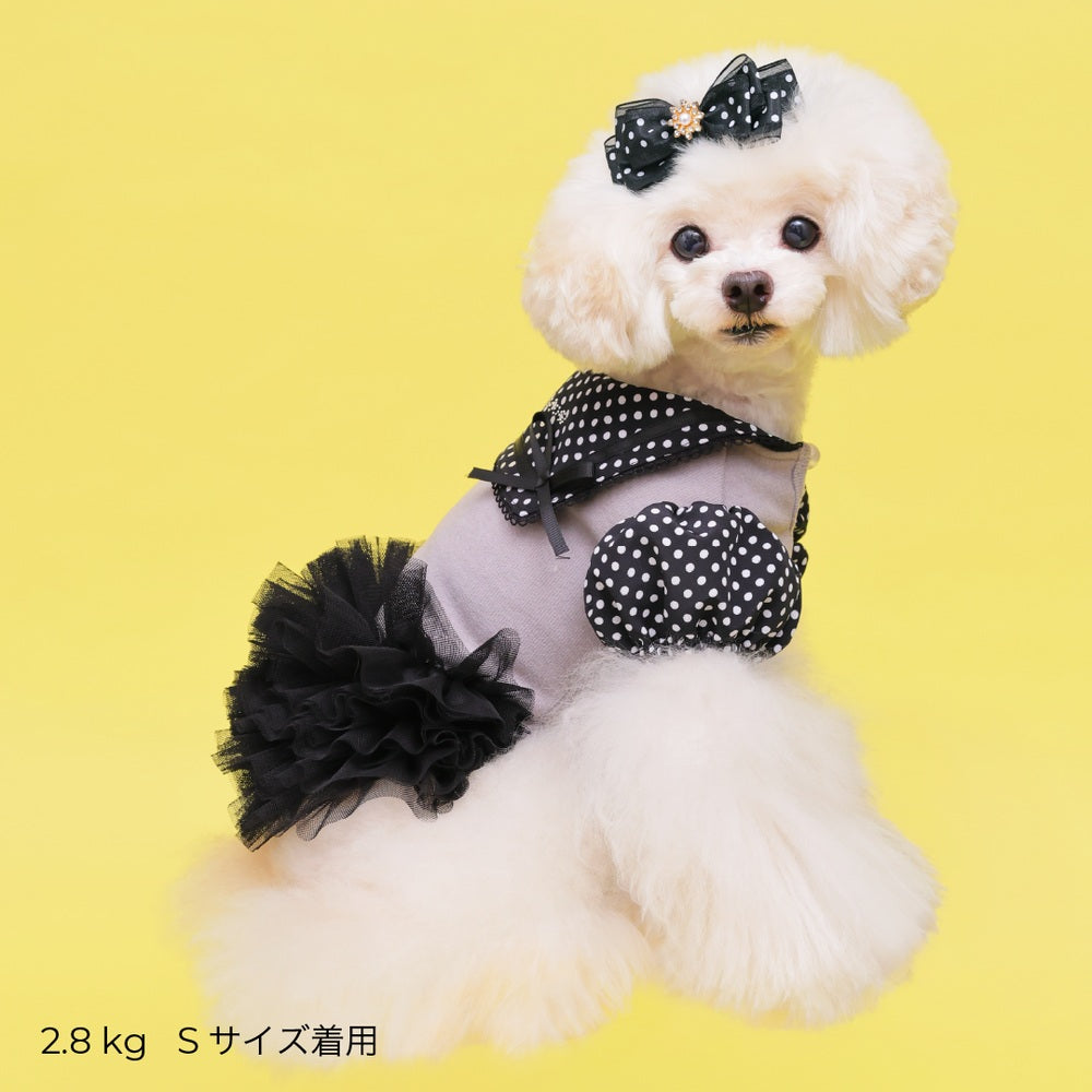ゴッドピヴァ GODPIVA ロイヤルドットワンピース【小型犬用 犬用 ドッグウエア トップス ワンピース スカート ドレス セレブ】