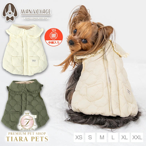 ティノティート TINOTITO 花柄キルトアウター ☆10月下旬順次発送☆【小型犬 犬服 ドッグウェア アウター コート】