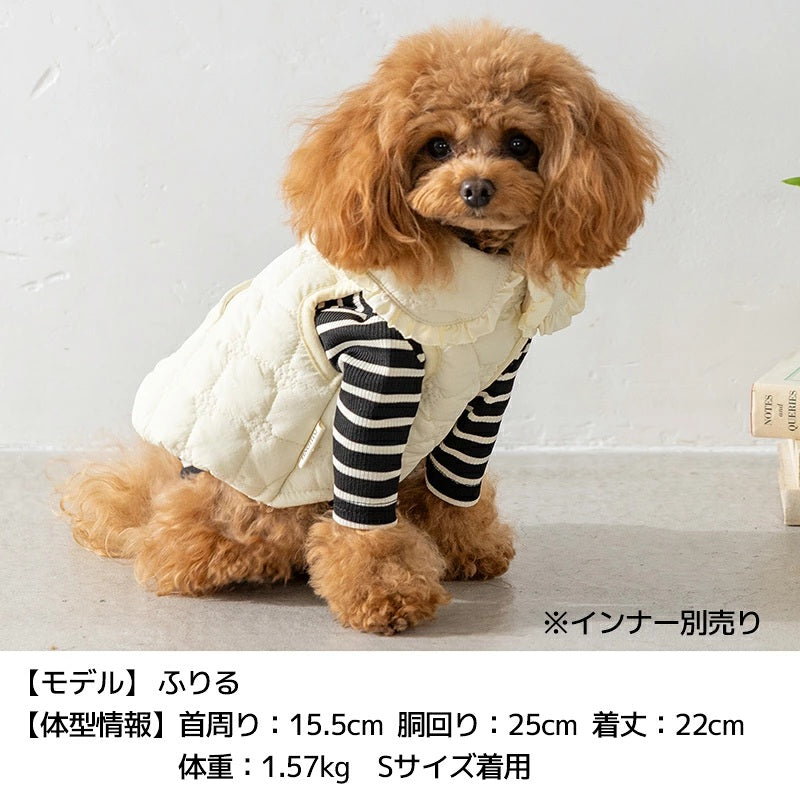 ティノティート TINOTITO 花柄キルトアウター ☆10月下旬順次発送☆【小型犬 犬服 ドッグウェア アウター コート】