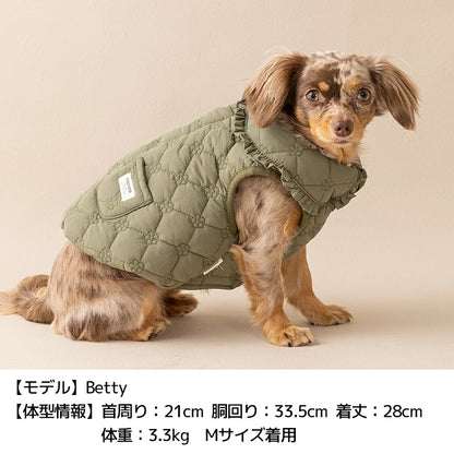 ティノティート TINOTITO 花柄キルトアウター ☆10月下旬順次発送☆【小型犬 犬服 ドッグウェア アウター コート】