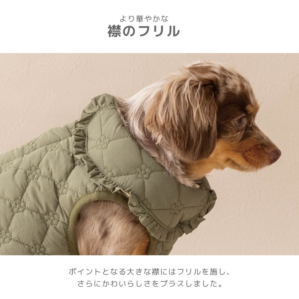 ティノティート TINOTITO 花柄キルトアウター ☆10月下旬順次発送☆【小型犬 犬服 ドッグウェア アウター コート】