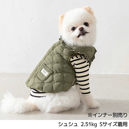 ティノティート TINOTITO 花柄キルトアウター ☆10月下旬順次発送☆【小型犬 犬服 ドッグウェア アウター コート】