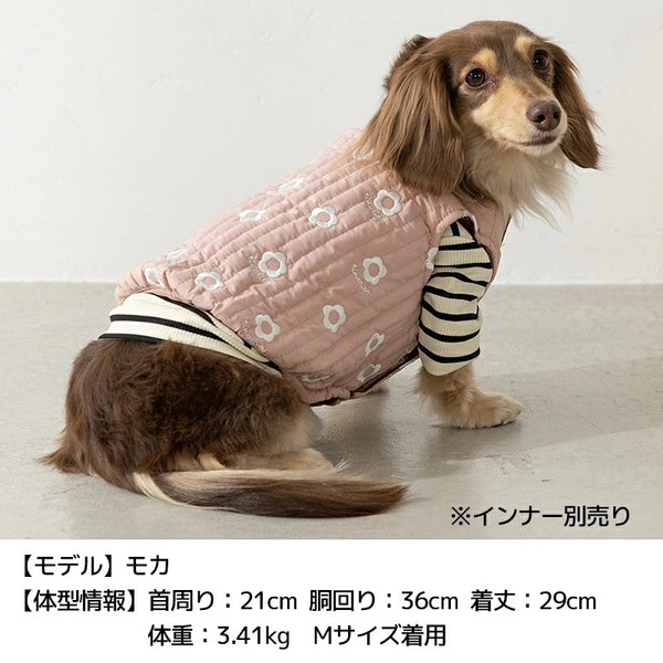 ティノティート TINOTITO 花柄刺しゅうアウター ☆10月下旬順次発送☆【小型犬 犬服 ドッグウェア アウター コート】