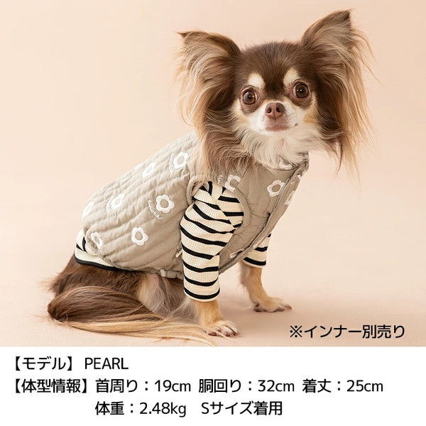 ティノティート TINOTITO 花柄刺しゅうアウター ☆10月下旬順次発送☆【小型犬 犬服 ドッグウェア アウター コート】