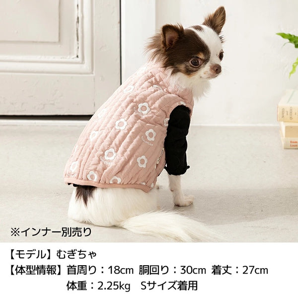 ティノティート TINOTITO 花柄刺しゅうアウター ☆10月下旬順次発送☆【小型犬 犬服 ドッグウェア アウター コート】