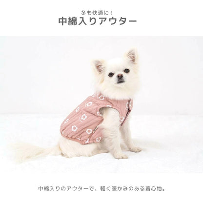 ティノティート TINOTITO 花柄刺しゅうアウター ☆10月下旬順次発送☆【小型犬 犬服 ドッグウェア アウター コート】